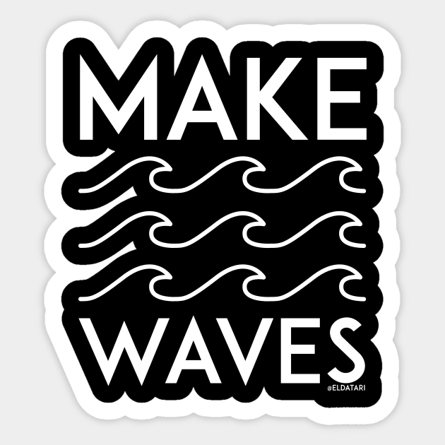 Make Waves Sticker by eldatari